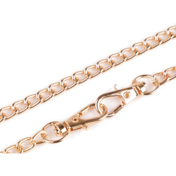 Lanț cu carabină pentru poșete, 120 cm - Auriu rose (1 Bucată)