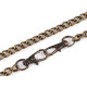 Lanț cu carabină pentru poșete, 120 cm - Nichel (20 Bucăți) Lanț cu carabină pentru poșete, 120 cm - Nichel (20 Bucăți)