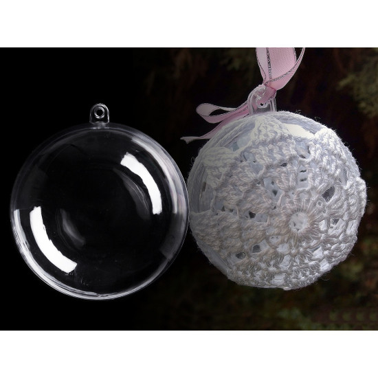 Glob plastic transparent format din două parți, ø10 cm - Transparent (5 Bucăți) Glob plastic transparent format din două parți, ø10 cm - Transparent (5 Bucăți)