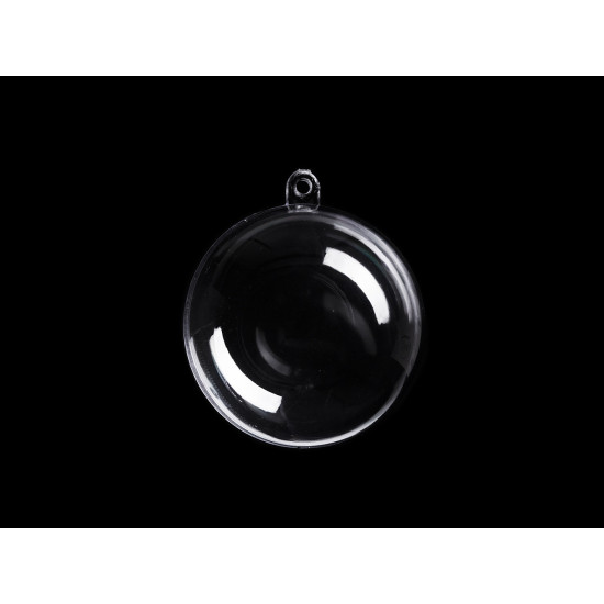 Glob plastic transparent format din două parți, ø5 cm - Transparent (50 Bucăți) Glob plastic transparent format din două parți, ø5 cm - Transparent (50 Bucăți)