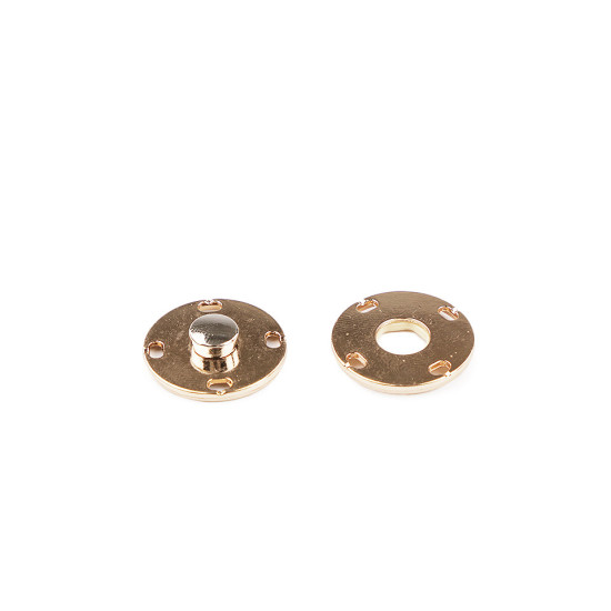 Capse de cusut decorative, ø20 mm - Auriu (36 Perechi)
