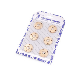 Capse de cusut decorative, ø20 mm - Auriu (36 Perechi)