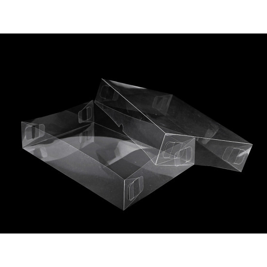 Cutie din plastic transparent cu capac - Transparent (100 Bucăți) Cutie din plastic transparent cu capac - Transparent (100 Bucăți)