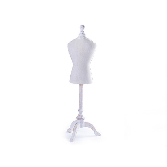 Manechin de croitorie decorativ, 67 cm - Ecru deschis (2 Bucăți) Manechin de croitorie decorativ, 67 cm - Ecru deschis (2 Bucăți)