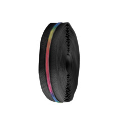 Fermoar spiralat metraj, efect curcubeu no 5 - Negru (1 Metru)