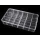 Cutie din plastic compartimentată, 16,5x29 cm - Transparent (1 Bucată) Cutie din plastic compartimentată, 16,5x29 cm - Transparent (1 Bucată)