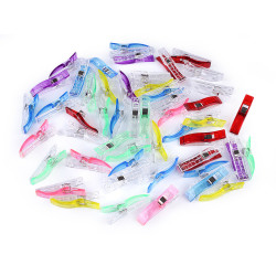 Clipsuri fixare materiale textile, 12x56 mm - Mix aleatoriu de variante (200 Bucăți)