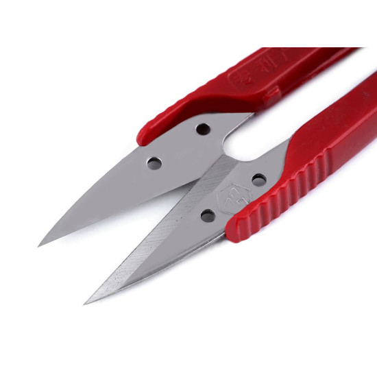 Ciupitoare cu mâner din plastic, lungime 10,5 cm - Roșu (12 Bucăți) Ciupitoare cu mâner din plastic, lungime 10,5 cm - Roșu (12 Bucăți)