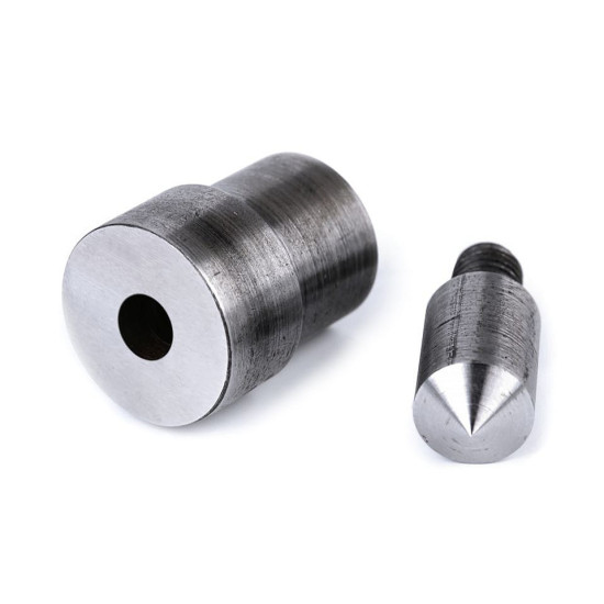 Matriță pentru găurit materiale textile ø5; 7; 8; 10 mm - Nichel (1 Set)