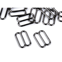 Reglor sutien, lățime 12 mm - Nichel negru (100 Bucăți)