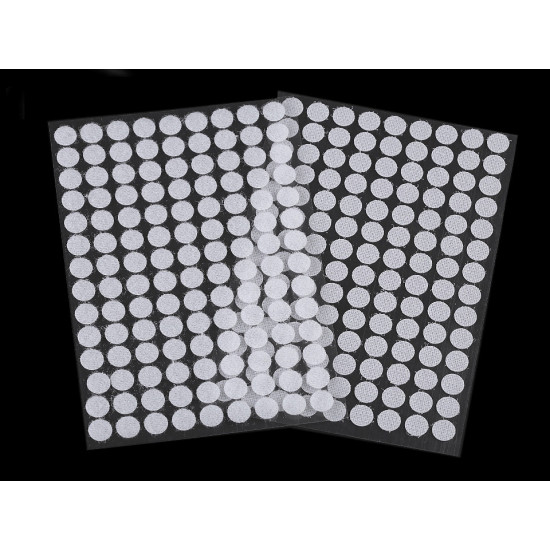 Buline arici autoadezive, complet (puf + scai), ø10 mm - Gri porumbel (1 Card) Buline arici autoadezive, complet (puf + scai), ø10 mm - Gri porumbel (1 Card)