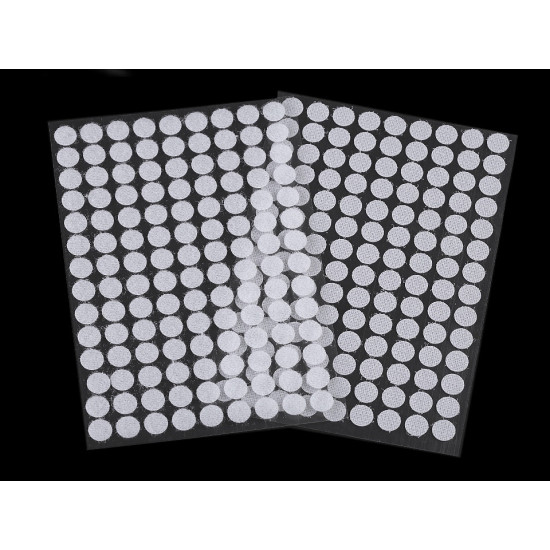 Buline arici autoadezive, complet (puf + scai), ø10 mm - Gri porumbel (1 Card) Buline arici autoadezive, complet (puf + scai), ø10 mm - Gri porumbel (1 Card)