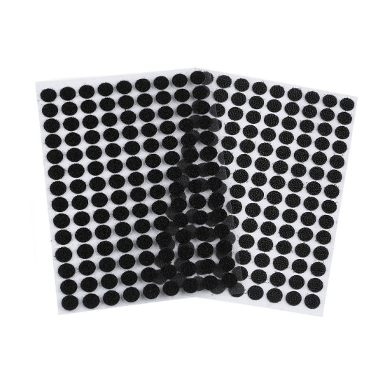 Buline arici autoadezive, complet (puf + scai), ø10 mm - Gri porumbel (1 Card) Buline arici autoadezive, complet (puf + scai), ø10 mm - Gri porumbel (1 Card)
