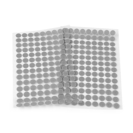 Buline arici autoadezive, complet (puf + scai), ø10 mm - Gri porumbel (1 Card) Buline arici autoadezive, complet (puf + scai), ø10 mm - Gri porumbel (1 Card)