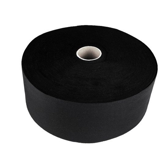 Bandă arici cu profil mic, complet (puf + scai), 10 cm - Negru (1 Metru) Bandă arici cu profil mic, complet (puf + scai), 10 cm - Negru (1 Metru)