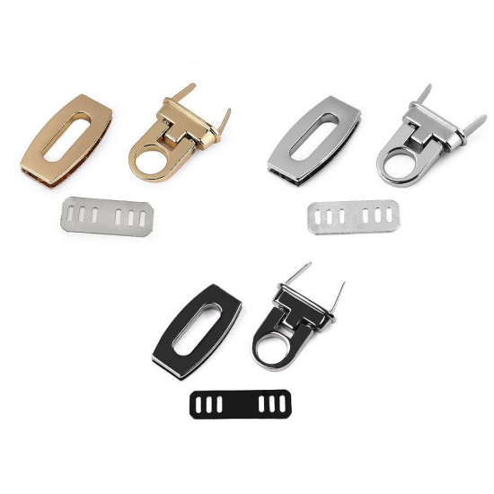 Închizătoare geantă, 20x40 mm - Auriu clasic (1 Set)