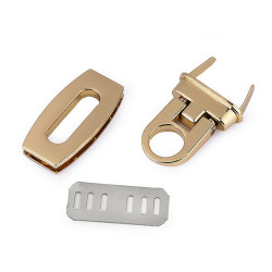 Închizătoare geantă, 20x40 mm - Auriu clasic (1 Set)