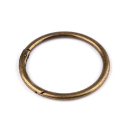 Inel carabină, ø50 mm - Alamă antică (1 Bucată)