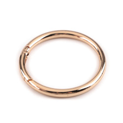 Inel carabină, ø50 mm - Auriu rose (1 Bucată)