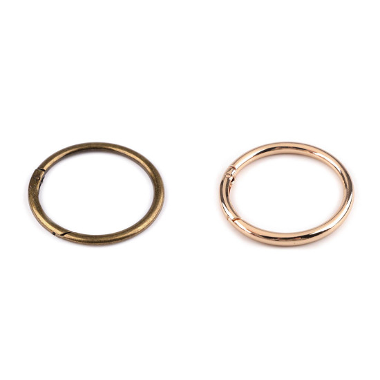 Inel carabină, ø50 mm - Auriu rose (4 Bucăți)