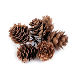Conuri de brad decor - Maro natural (120 Bucăți)
