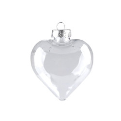 Globuri transparente decorabile, diverse forme - Transparent (2 Bucăți)