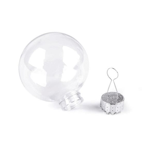 Glob transparent decorabil, ø6 cm - Transparent (6 Bucăți)