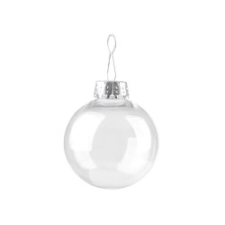 Glob transparent decorabil, ø6 cm - Transparent (2 Bucăți)