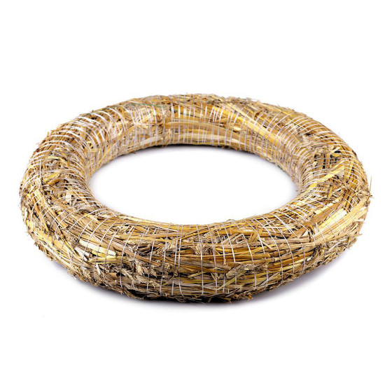 Coroniță din paie, ø40 cm - Natur (9 Bucăți)