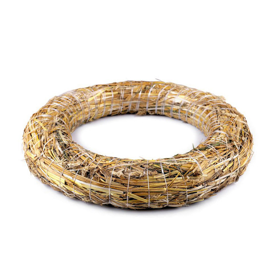 Coroniță din paie, ø35 cm - Natur (3 Bucăți)