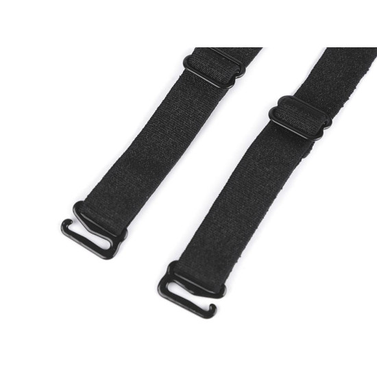 Bretele sutien, lățime 12 mm - Negru (1 Pereche) Bretele sutien, lățime 12 mm - Negru (1 Pereche)