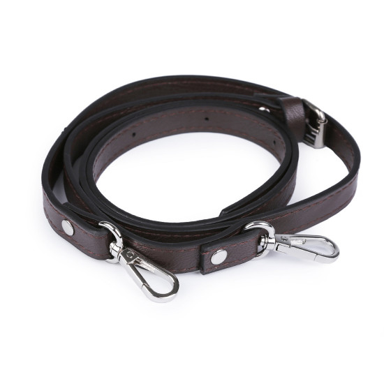 Toartă geantă cu carabină latime 1,5 cm - Maro bronz (1 Bucată) Toartă geantă cu carabină latime 1,5 cm - Maro bronz (1 Bucată)