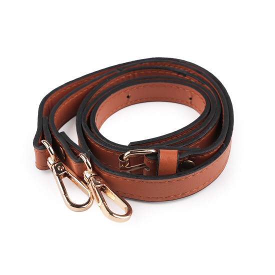 Toartă geantă cu carabină latime 1,5 cm - Maro bronz (1 Bucată) Toartă geantă cu carabină latime 1,5 cm - Maro bronz (1 Bucată)