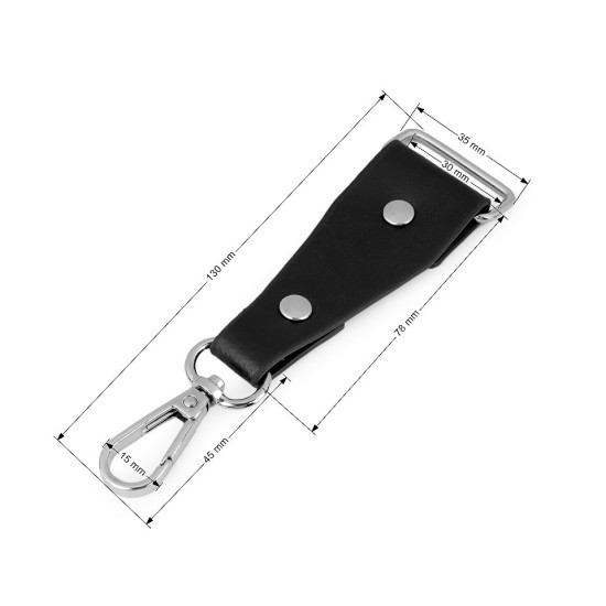 Breloc cu carabină - Negru (10 Bucăți) Breloc cu carabină - Negru (10 Bucăți)