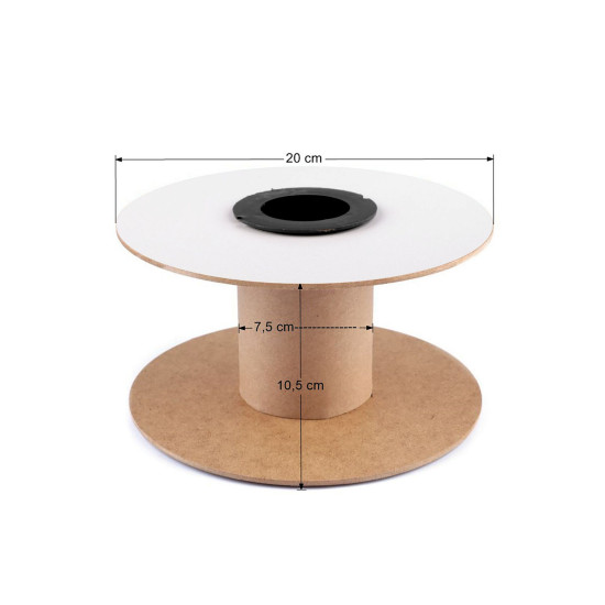 Bobină / mosor din carton, ø20 cm - Maro natural (5 Bucăți)