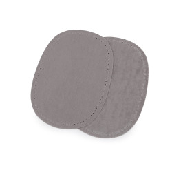 Petice termoadezive imitație piele întoarsă - Gri neutral (1 Sac)