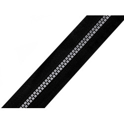 Fermoar injectat metraj no 5 - Negru (1 Metru)