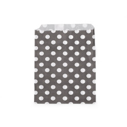 Pungă hârtie mică, 13x17 cm - Alb-negru (100 Bucăți)