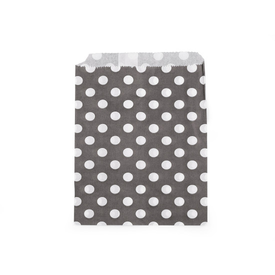 Pungă hârtie mică, 13x17 cm - Alb-negru (100 Bucăți) Pungă hârtie mică, 13x17 cm - Alb-negru (100 Bucăți)