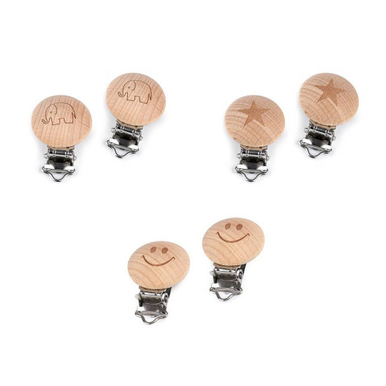 Clipsuri pentru copii, lățime 13 mm - Natur (10 Bucăți) Clipsuri pentru copii, lățime 13 mm - Natur (10 Bucăți)