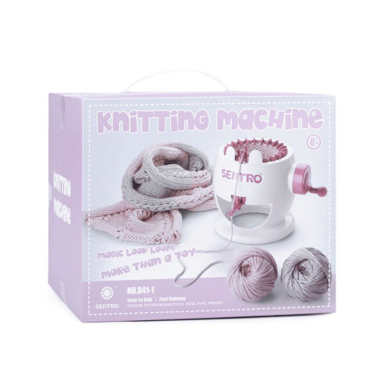 Mașină de tricotat medie - Alb (1 Set) Mașină de tricotat medie - Alb (1 Set)