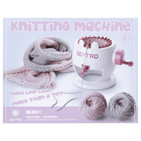 Mașină de tricotat medie - Alb (1 Set) Mașină de tricotat medie - Alb (1 Set)