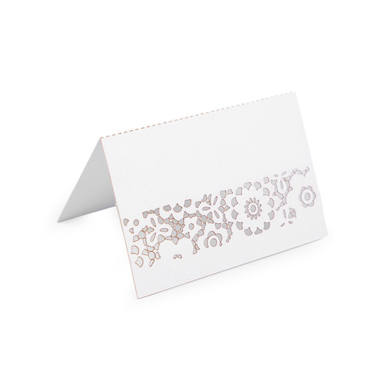 Card de masă cu model decupat - Natural (10 Bucăți) Card de masă cu model decupat - Natural (10 Bucăți)