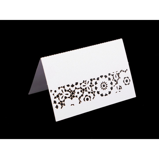 Card de masă cu model decupat - Natural (10 Bucăți) Card de masă cu model decupat - Natural (10 Bucăți)