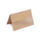 Card de masă cu model decupat - Natural (10 Bucăți) Card de masă cu model decupat - Natural (10 Bucăți)