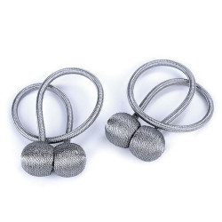Magneți decorativi pentru perdele și draperii - Gri neutral (12 Bucăți)