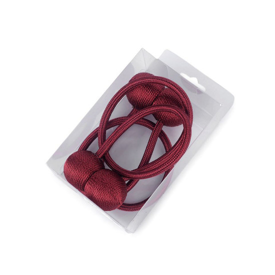 Magneți decorativi pentru perdele și draperii - Bordo (12 Bucăți)