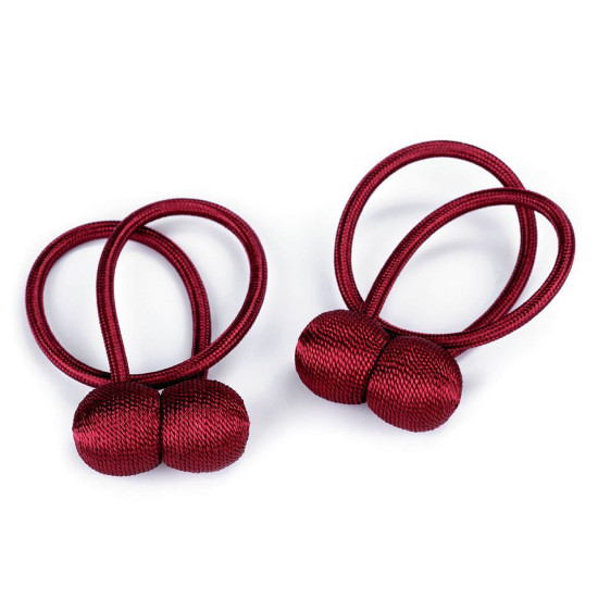 Magneți decorativi pentru perdele și draperii - Bordo (12 Bucăți)