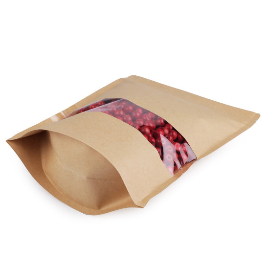Pungi cu fermoar ziplock resigilabile, 18x25 cm - Natur (50 Bucăți) Pungi cu fermoar ziplock resigilabile, 18x25 cm - Natur (50 Bucăți)