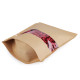 Pungi cu fermoar ziplock resigilabile, 18x25 cm - Natur (50 Bucăți) Pungi cu fermoar ziplock resigilabile, 18x25 cm - Natur (50 Bucăți)